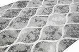 Mérinos Tapis Design en Laine Style marocain Gris crème Größe 160x230 cm