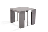 Soliving ATLAS Console 4 Allonges, Autre, Gris, 45 x 90 x 75 cm