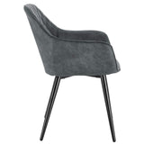 WOLTU 4 X Chaises de Cuisine Design,Chaises de Salle à Manger Assise en Tissu Scientifique Fauteuil Salon,Gris BH231gr-4
