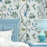 LianLe Papier Peint Forêt Mystique Fleurs Oiseaux Papillons Wall Papper Décoration Mural,B