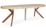 Menzzo Myriade Table Extensible, Bois,Métal, Taille Unique