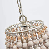 Lustre 'Juliette' à intensité variable en Blanc en Bois e. a. pour Salon & Salle à manger (à 3 lampes, E14, A++) de Lampenwelt | Suspension, suspension, lustre, lampe, plafonnier, plafonnier