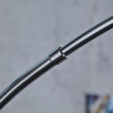 Rétro lampe "BIG BOW" | argent, avec variateur d'intensité | lampe sur pied