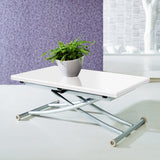 INTENSEDECO Table Basse relevable Philadelphia Blanc laqué