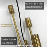 Hobaca® Nordic E27 Postmodern Simple Molécule d'Or, suspension moderne LED