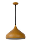 Lucide WOODY - Suspension - Ø 42 cm - Marron (Bois clair) - 44 x 44 x 36 cm (Ref: 76360/01/72)