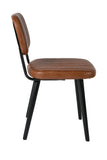 Felis Lifestyle 1100261 Jake Worn Chaise Faux Cuir Marron 58 x 46 x 81 cm