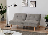 Mobilier Deco Canapé clic clac Design scandinave en Tissu Gris KOZI
