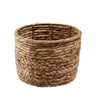 Panier tressé en jacinthe d'eau rond