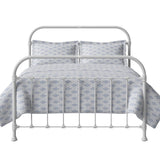 The Original Bed Co. Lit Timolin Cadre de Lit en Métal et Fer Blanc Satiné 160 x 190 cm