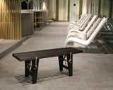 Ecofurn 91464 Bench 120 en pin, Noir