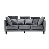 Beliani Canapé en Tissu Gris FENSTAD