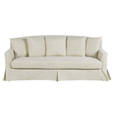 Beliani Canapé 3 Places en Tissu Beige GILJA