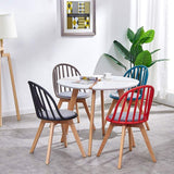 KAYELLES chaises scandinaves bistrot avec Coussin Bold Lot de 2 (Blanc)