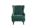 Fauteuil en Velours Vert foncé Alta