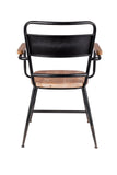 Felis Lifestyle 1200159 Lot de 2 Chaise Gene, Bois, Marron, 54,5 x 55 x 82 cm