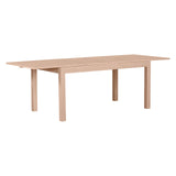 Keo Nano Table avec 2 Allonges Inclus, Bois, Naturel, 160 x 90 x 77 cm
