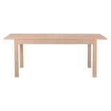 Keo Nano Table avec 2 Allonges Inclus, Bois, Naturel, 160 x 90 x 77 cm