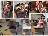 Fortisline Fauteuil Crapaud Monaco Velvet en veloures Vert Emeraude sièges Salon Bistro café W364_23