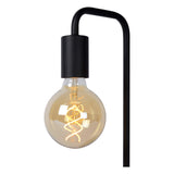 Lucide 45565/01/30 Lampe de table, Acier, E27, 40 W, Noir
