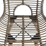 YiYueTrade 2 pcs Chaises de Salle à Manger Rotin Naturel Marron