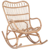 Jolipa Fauteuil à Bascule, Rotin, Naturel, 110x66x93 cm