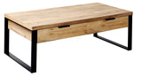 Marque Amazon - Movian Ems - Table basse à tiroirs, 118 x 59 x 40 cm, Finition chêne