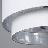 LEDKIA LIGHTING Suspension Textile Reflect Duo Blanc