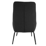WOLTU SKS17dgr Fauteuil Relaxant avec Tabouret Repose-Pieds Fauteuil TV Relax pour détente rembourré en Tissu, Gris Foncé