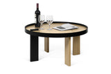 Delamaison Shibuya Table, Chêne, Multicolore, 80 x 80 x 42 cm