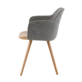 Delamaison Signature Côme Chaise, Gris Clair