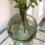 Bruno Evrard Vase Dame-Jeanne Vert en Verre recyclé 35cm - Alric