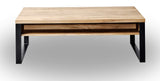 Marque Amazon - Movian Ems - Table basse à tiroirs, 118 x 59 x 40 cm, Finition chêne