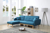 Bestmobilier - Viking - Canapé d'angle réversible Convertible - Style scandinave - Tissu