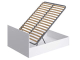 Marque Amazon - Movian - Cadre de lit double avec coffre Idro Modern, 190 x 140 x 80, Blanc