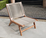 BEAU RIVAGE Avery Fauteuil Bas de Jardin, Bois, Naturel, 81 x 60 x 72 cm