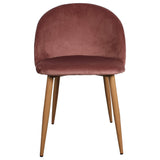Nimara Chaise de Salle à Manger en Velours au Design scandinave | Chaises de Salle à Manger et chaises de Cuisine en Tissu | Chaise de Salle à Manger en Rose, Gris, Vert foncé et Bleu