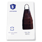 Tablier de luxe en cuir - Brin clair (cognac) - Tablier de cuisine - Tablier BBQ - Cadeau pour la fête des pères - Cadeau pour homme - 81 cm * 56 cm