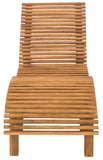 CLP Bain De Soleil Elbe Carré en Bois De Teak Massif I Chaise Longue Ergonomique en Bois pour L'Extérieur 80 cm, Teck