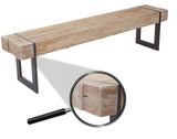 Mendler Banc Salle à Manger HWC-A15, Sapin Massif Rustique ~ 160cm