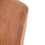 Mendler 2X Tabouret de Bar HWC-D70, Chaise Bar/comptoir, Tissu ~ Style Vintage, Imitation de Daim