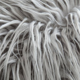 MIULEE Lot de 2 Housse de Coussin de Canapé en Fausse Fourrure Deluxe Décoratif Maison Chambre Lit Super Doux Peluche Mongolie Taie d'oreiller 45X45cm Gris Clair