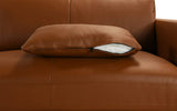 BHDesign HADRIEN - Canapé Moderne Contemporain - Cuir véritable - Marron Clair