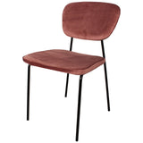 Nimara Lot de 2 Chaises de salle à manger en velours | Chaises de salle à manger et chaises de cuisine en tissu pour la table à manger