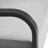 WOLTU SKS07gr Fauteuil Relax Fauteuil de télévision pour la détente Bien rembourré en Acier et Tissu,Gris
