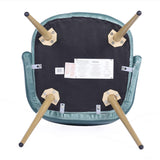 FURNISH1 Lot de 2 Superbe Chaise de Salle à Manger en Velours, Dossier rembourré Ergonomique et Assise rembourrée,Chaise Aqua de Salle à Manger 52 * 46.5 * 82cm
