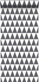 papier peint triangles géométriques graphiques noir et blanc mat - 148672 - d'ESTAhome.nl