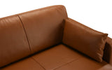 BHDesign HADRIEN - Canapé Moderne Contemporain - Cuir véritable - Marron Clair