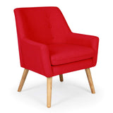 Menzzo Gustav Autres Meubles, Tissu, Rouge, 59