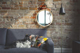 Miroir barbier rond 55*55cm